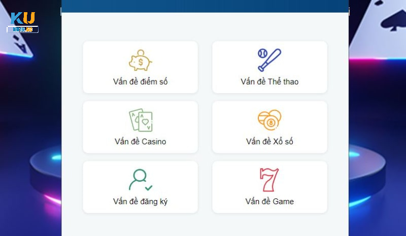Liên hệ KU19 Casino để được hỗ trợ nhanh nhất