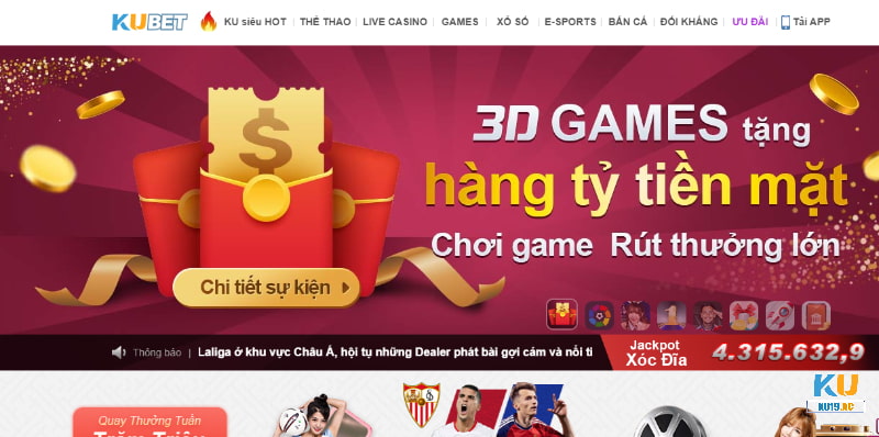 Nhà cái KU19 thỏa mãn đam mê cho các cược thủ