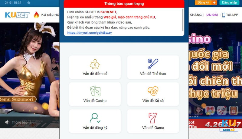 Bảo trì KU19 để khắc phục các phản ánh của khách hàng