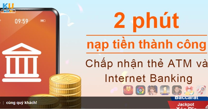 Các thanh toán nạp rút thưởng an toàn và chuyên nghiệp