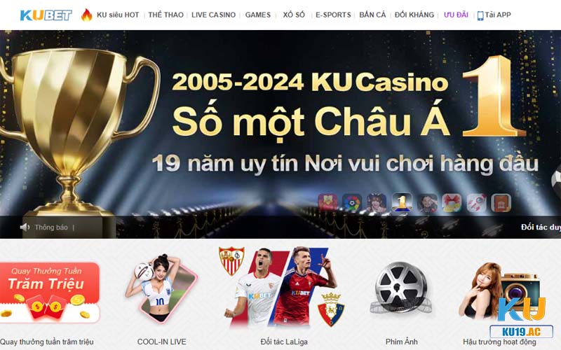 Vào Kubet bằng cách trang chủ Ku11 và Ku19 chính thức an toàn